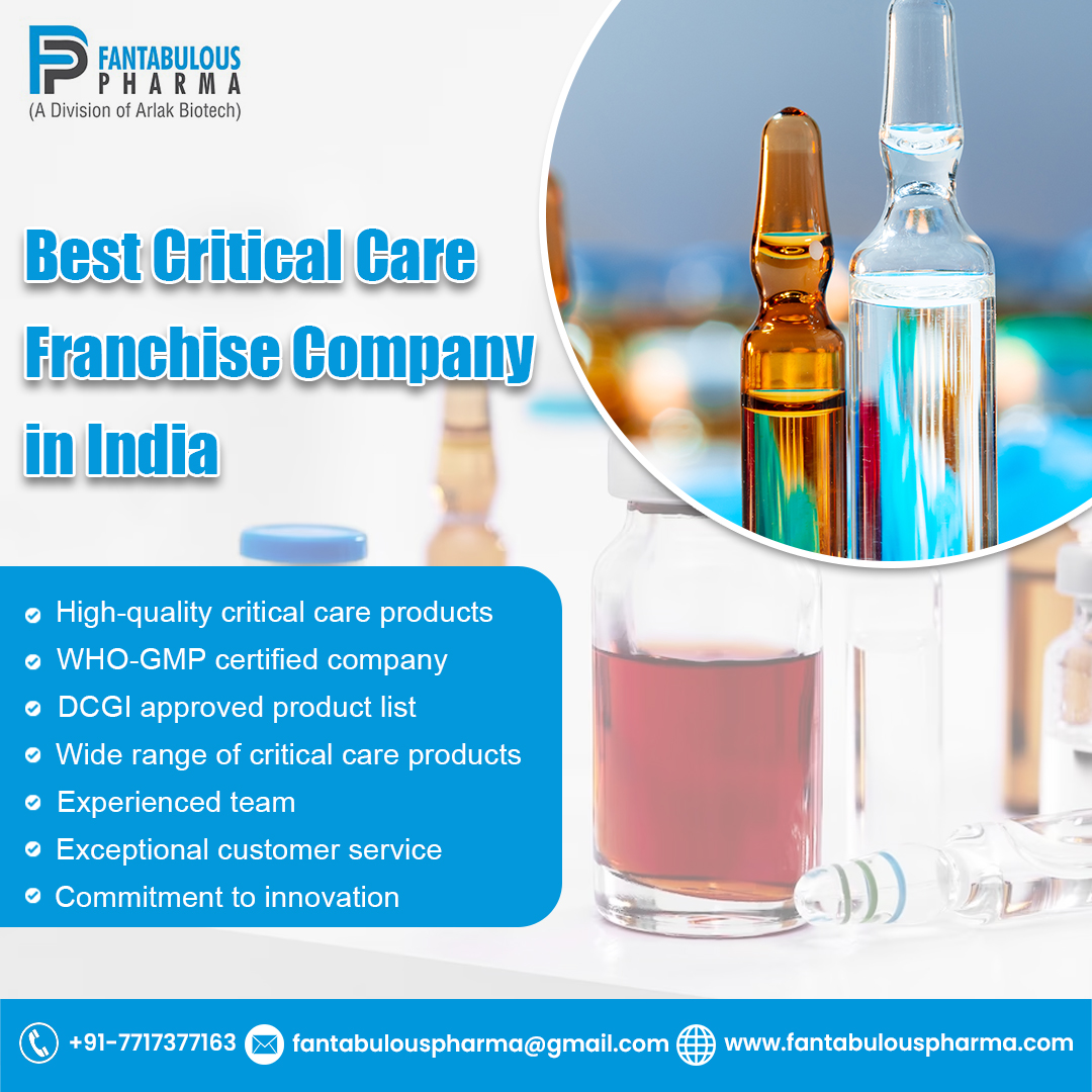 citriclabs | Get the Best Critical Care PCD Pharma Franchise from Fantabulous Pharma